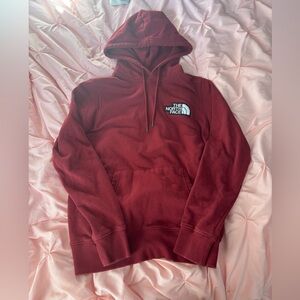 Maroon North Face Hoodie.